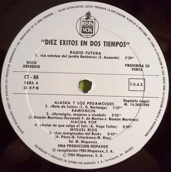 Various - Diez Éxitos En Dos Tiempos | Hispavox (CT-88) - 3 Various - Diez Éxitos En Dos Tiempos | Hispavox (CT-88) - 3