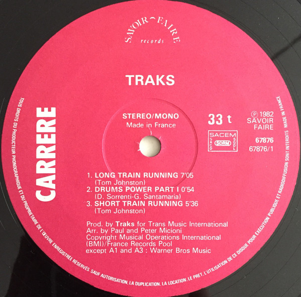 Traks - Long Train Runnin' | Savoir Faire Records (67.876) - 3