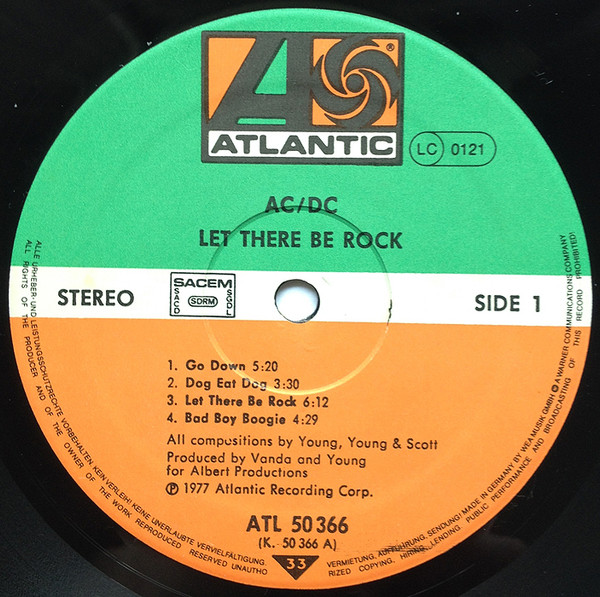 AC/DC - Let There Be Rock | Atlantic (50 366) - 3