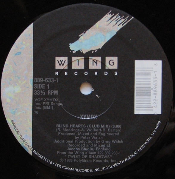 Xymox - Blind Hearts | Wing Records (889 633-1) - 3