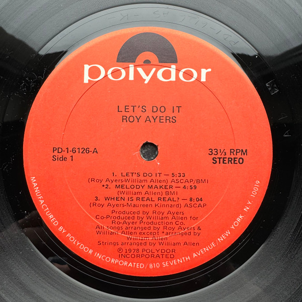 Roy Ayers - Let's Do It | Polydor (PD-1-6126) - 3