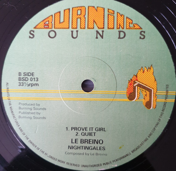 Le Breino , Nightingales - Immigrant / Little Game / Prove It Girl / Quiet | Burning Sounds (BSD 013) - 2