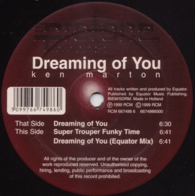 Ken Marton - Dreaming Of You | Protone Recordings (RCM 667498 6) - main