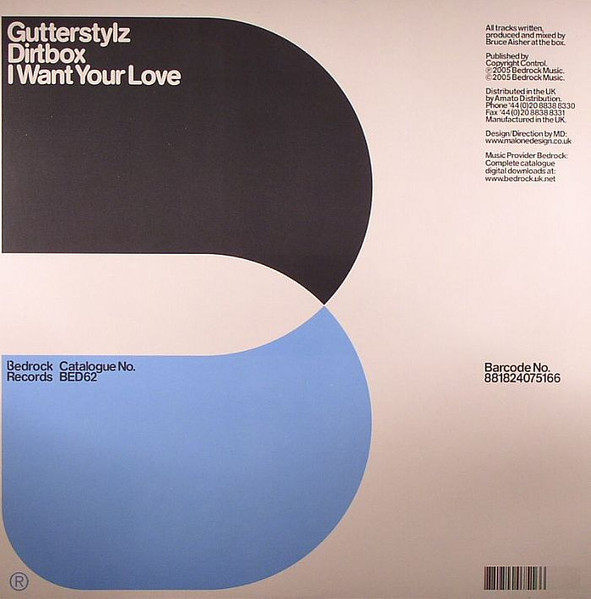 Gutterstylz - Dirtbox / I Want Ur Love | Bedrock Records (BED62) - 2