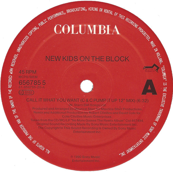 New Kids On The Block - Call It What You Want | Columbia (656785 5) - 3