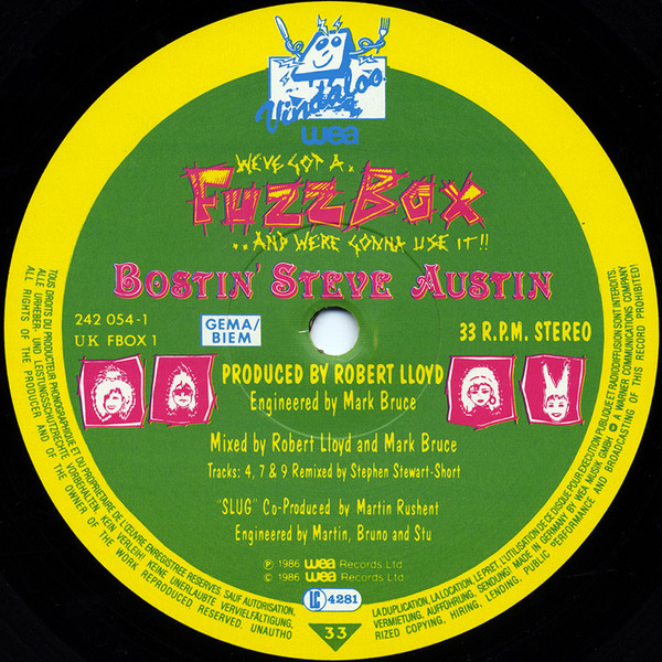 We've Got A Fuzzbox And We're Gonna Use It - Bostin' Steve Austin | Vindaloo Records (FBOX 1) - 4 We've Got A Fuzzbox And We're Gonna Use It - Bostin' Steve Austin | Vindaloo Records (FBOX 1) - 4