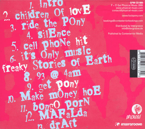 Fuckpony - Children Of Love | Get Physical Music (GPM CD 009) - 3