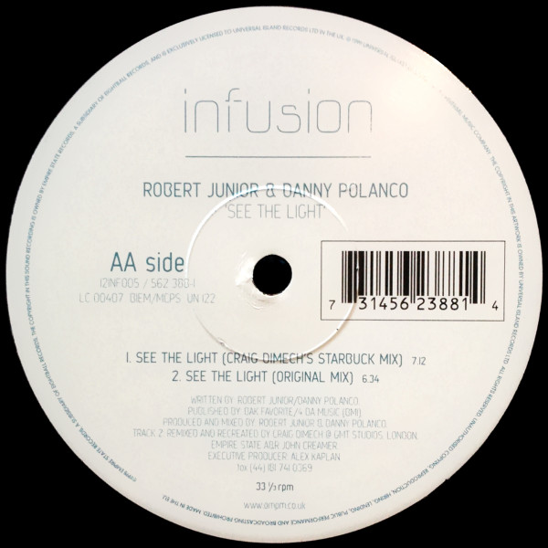 Robert Junior & Danny Polanco - See The Light | Infusion (12INF005) - 2 Robert Junior & Danny Polanco - See The Light | Infusion (12INF005) - 2