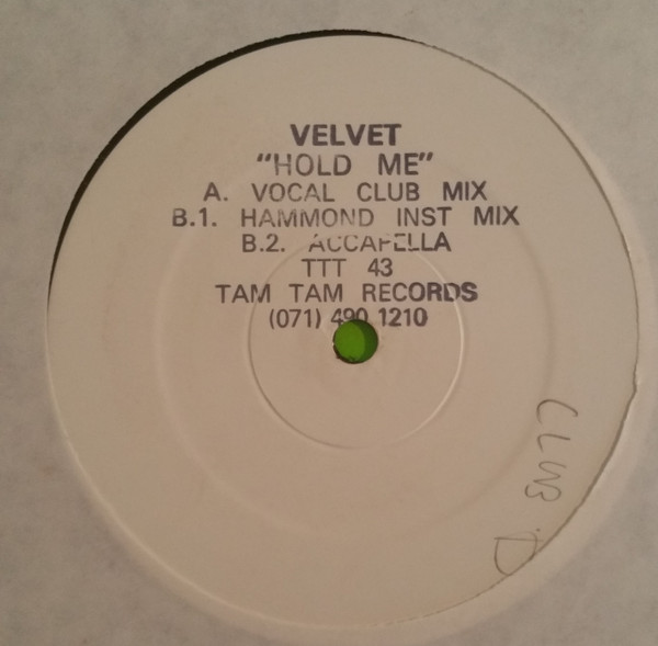 Velvet - Hold Me | Tam Tam Records (TTT 43)