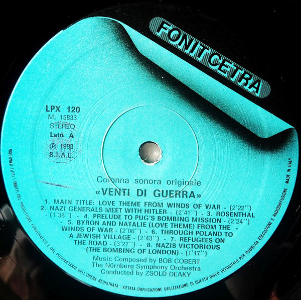 Robert Cobert - Venti di Guerra - Colonna Sonora Originale | Fonit Cetra (LPX 120) - 2 Robert Cobert - Venti di Guerra - Colonna Sonora Originale | Fonit Cetra (LPX 120) - 2