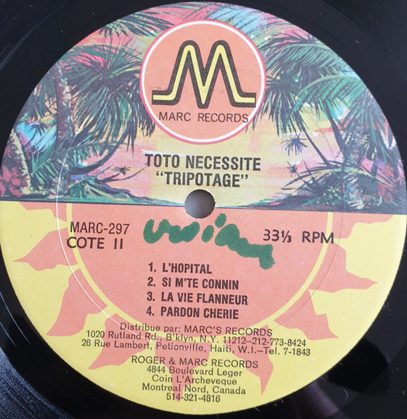 Toto Necessite - Tripotage | Marc Records (MARC-297) - 4