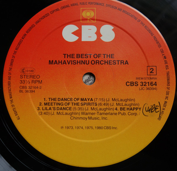Mahavishnu Orchestra - The Best Of The Mahavishnu Orchestra | CBS (CBS 32164) - 4 Mahavishnu Orchestra - The Best Of The Mahavishnu Orchestra | CBS (CBS 32164) - 4