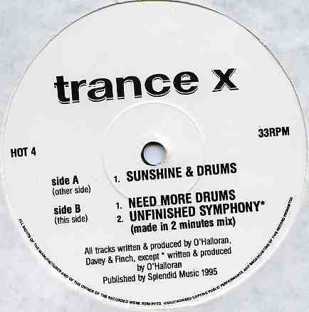 Trance X - Sunshine & Drums | Hot 2 Trot Records (HOT 4) - main Trance X - Sunshine & Drums | Hot 2 Trot Records (HOT 4) - main