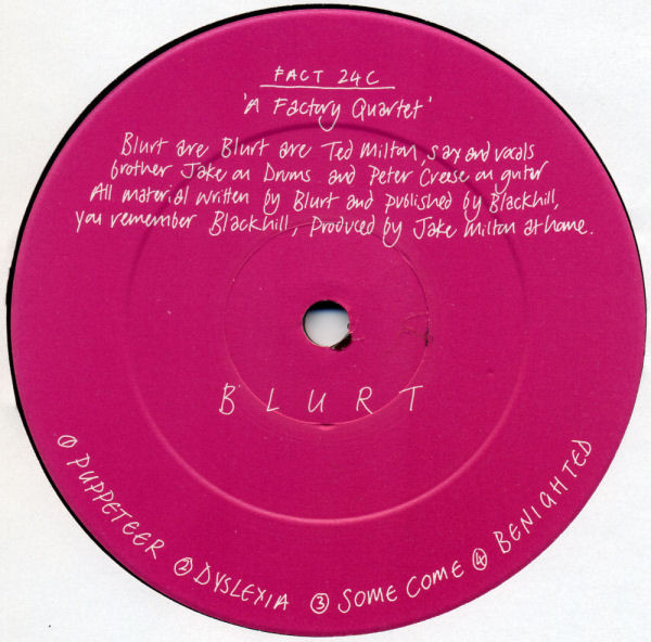 Various - A Factory Quartet | Factory (FACT 24) - 13 Various - A Factory Quartet | Factory (FACT 24) - 13