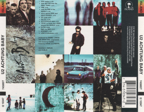 U2 - Achtung Baby [CD] | Island Records (I2 10347) - 2