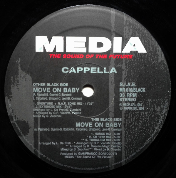 Cappella - Move On Baby | Media Records (MR 616/BLACK) - 3 Cappella - Move On Baby | Media Records (MR 616/BLACK) - 3