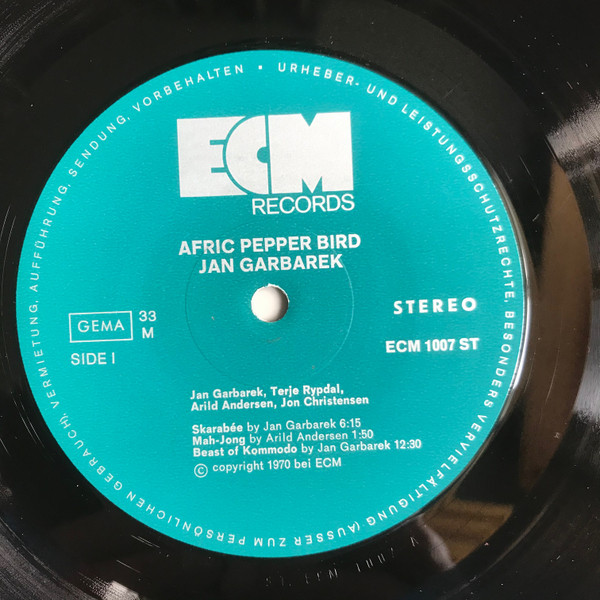 Jan Garbarek Quartet - Afric Pepperbird | ECM Records (ECM 1007) - 3