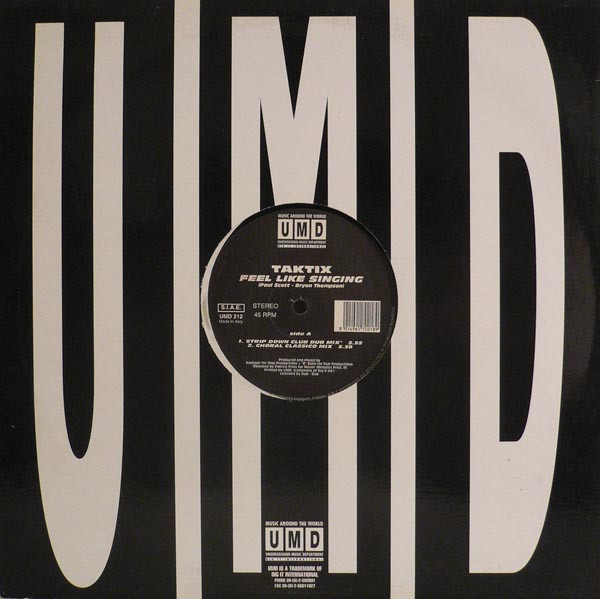 Taktix - Feel Like Singing | Underground Music Department (UMD) (UMD 212)