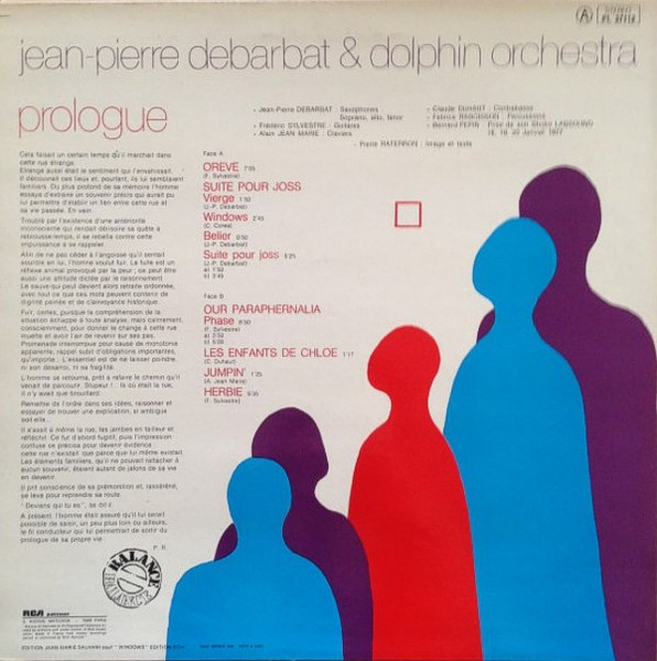 Jean-Pierre Debarbat & Debarbat Dolphin Orchestra - Prologue | RCA Victor (PL 37112) - 2