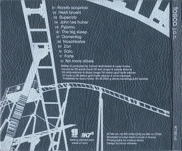 Tosca - J.A.C. | !K7 Records (!K7180 cd) - 2