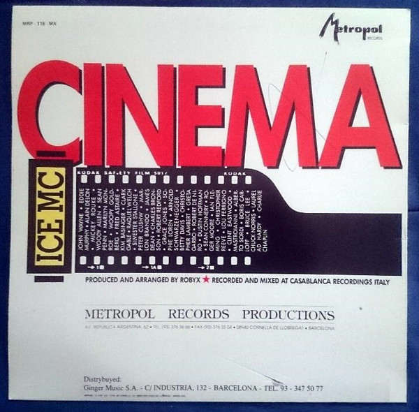 ICE MC - Cinema | Metropol Records (MRP-118-MX) - 2