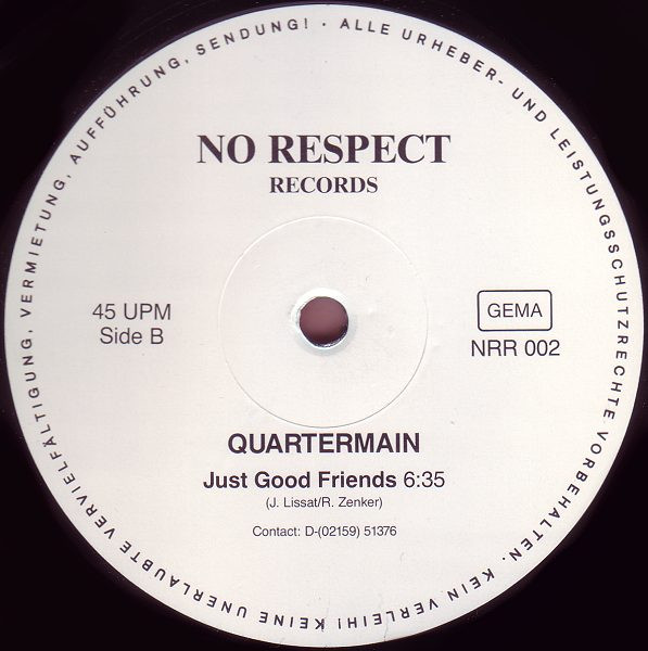 Quartermain - There Is No Coke | No Respect Records (NRR 002) - 2