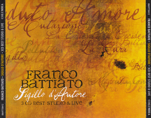 Franco Battiato - Sigillo D'Autore | Sony Music (88697738412) - main