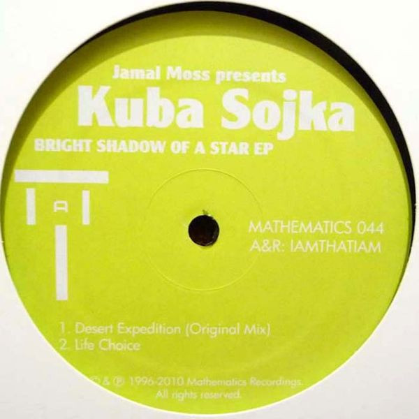Kuba Sojka - Bright Shadow Of A Star EP | Mathematics Recordings (MATHEMATICS 044)