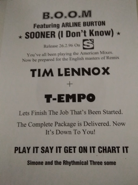 B.O.O.M. - Sooner (I Don't Know) | S3 (DANUP6Z) - 2