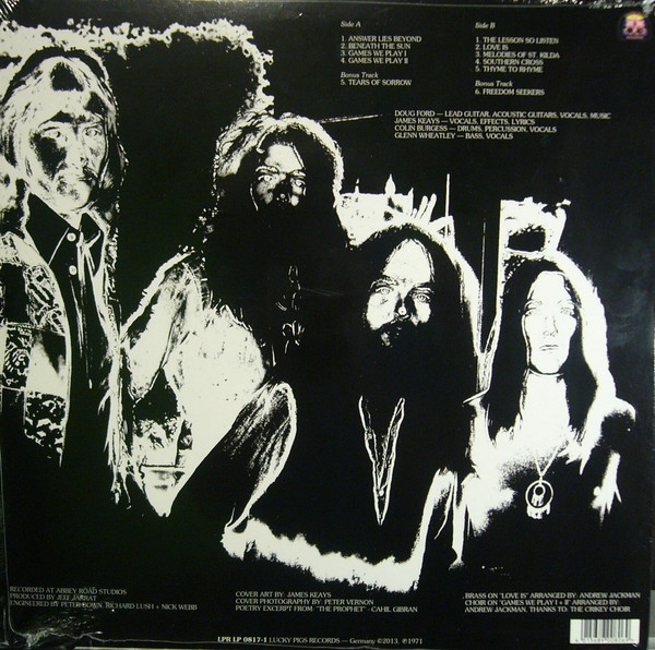 The Master's Apprentices - A Toast To Panama Red | Lucky Pigs Records (LPR LP 0817-1) - 2