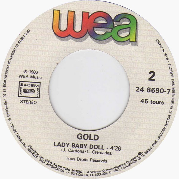 Gold - Ville De Lumière | WEA (24 8690-7) - 4