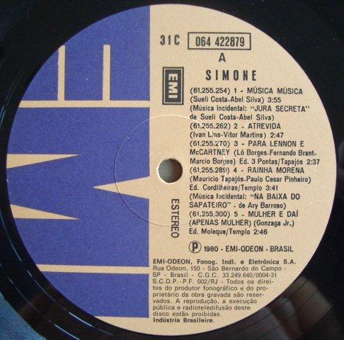 Simone - Simone | EMI (31C 064 422879) - 2