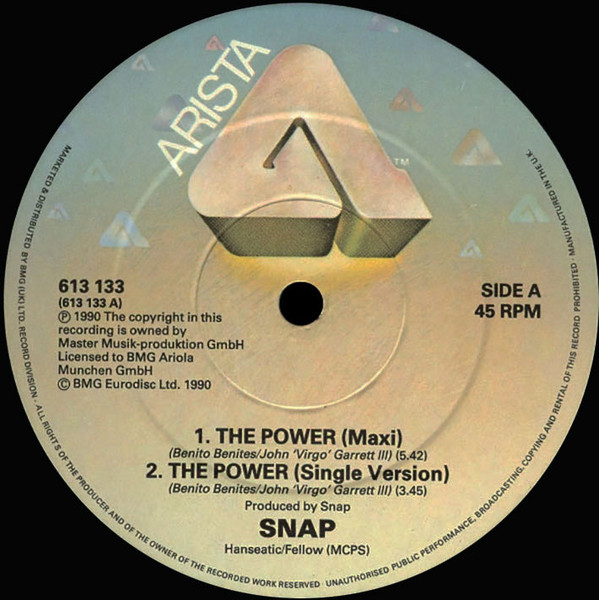 Snap! - The Power | Arista (613 133) - 3