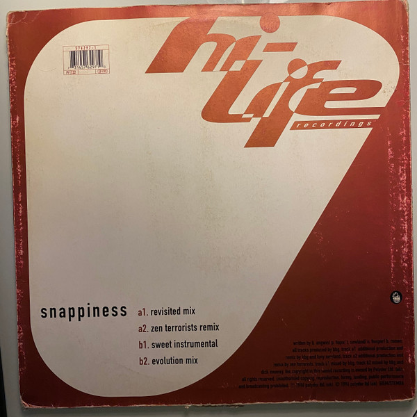 BBG - Snappiness | Hi Life Recordings (576297-1) - 3