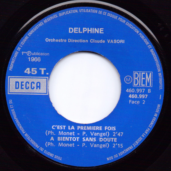 Delphine - Ne Le Crie Pas Sur Les Toits | Decca (460.997 M) - 4