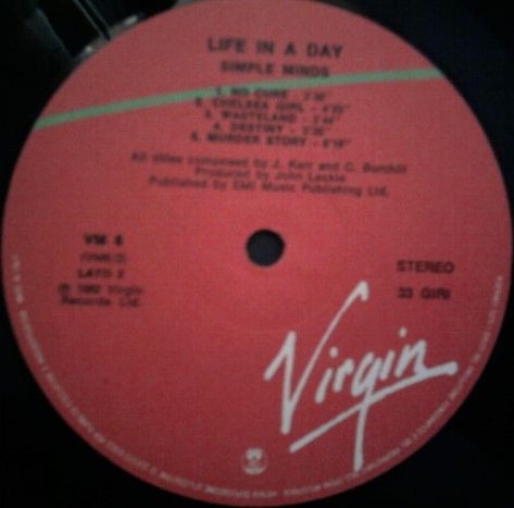 Simple Minds - Life In A Day | Virgin (VM 6) - 3