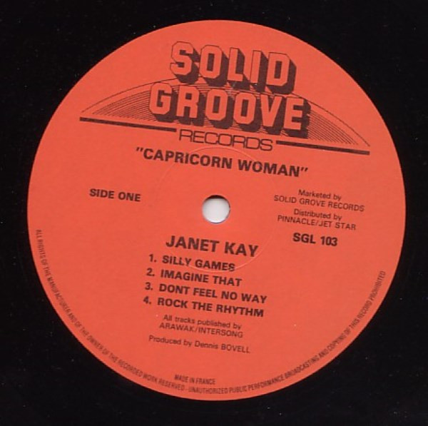 Janet Kay - Capricorn Woman | Solid Groove Records (SGL 103) - 2 Janet Kay - Capricorn Woman | Solid Groove Records (SGL 103) - 2