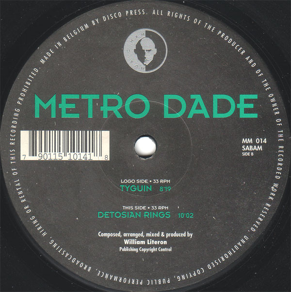Metro Dade - Tyguin / Detosian Rings | Music Man Records (MM 014) Metro Dade - Tyguin / Detosian Rings | Music Man Records (MM 014)