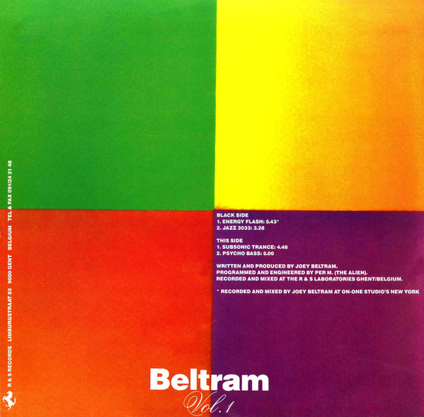 Joey Beltram - Beltram Vol. 1 | R & S Records (RS 926) - 2