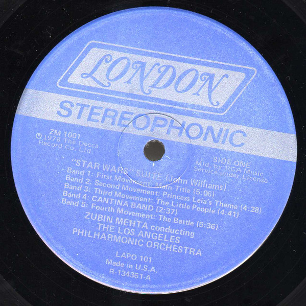 Zubin Mehta Conducts Los Angeles Philharmonic Orchestra - Suites From Star Wars And Close Encounters Of The Third Kind | London Records (ZM 1001) - 3