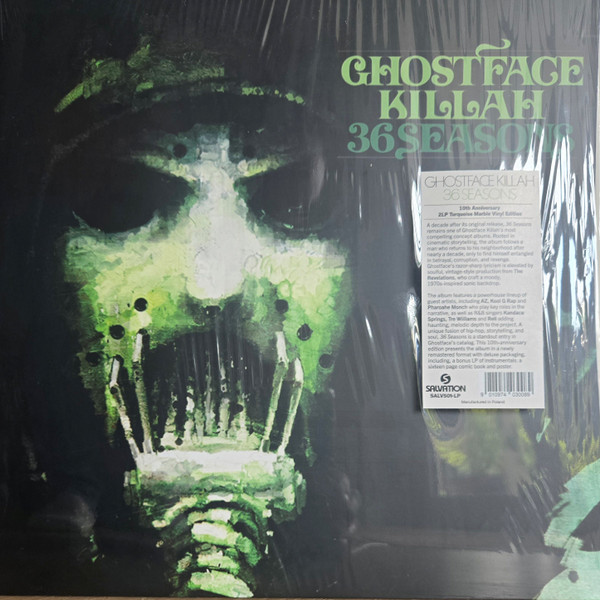 Ghostface Killah - 36 Seasons (10th Anniversary Turquoise Marble Deluxe Vinyl Edition) | Salvation (SALV501-LP) Ghostface Killah - 36 Seasons (10th Anniversary Turquoise Marble Deluxe Vinyl Edition) | Salvation (SALV501-LP)