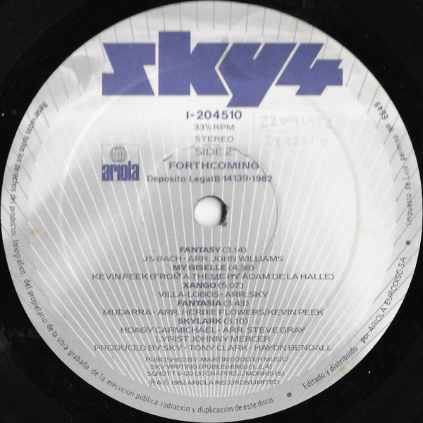 Sky - Sky 4 Forthcoming | Ariola (I-204 510) - 4