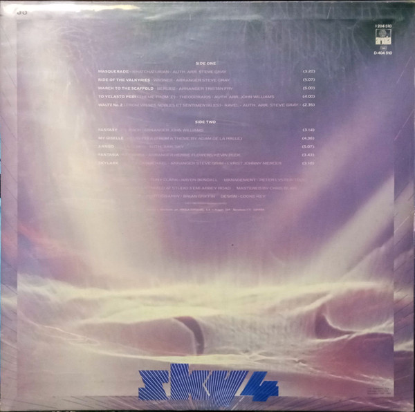 Sky - Sky 4 Forthcoming | Ariola (I-204 510) - 2