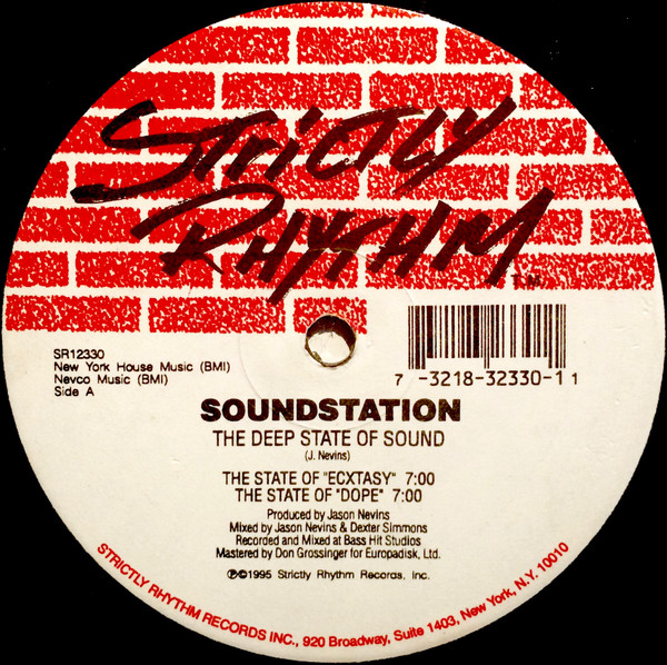 Soundstation - The Deep State Of Sound | Strictly Rhythm (SR12330) - main