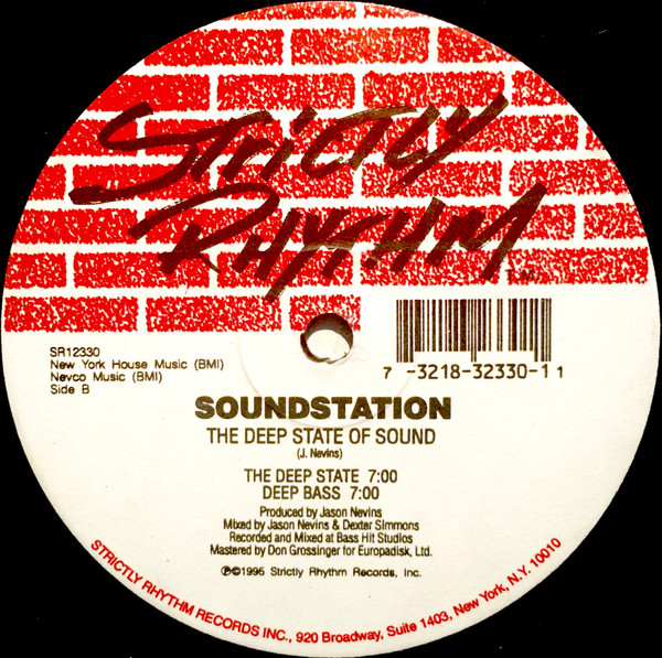 Soundstation - The Deep State Of Sound | Strictly Rhythm (SR12330) - 2