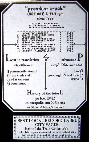 Lost In Translation / Substance P - Premium Crack | History Of The Future (HOT 001)
