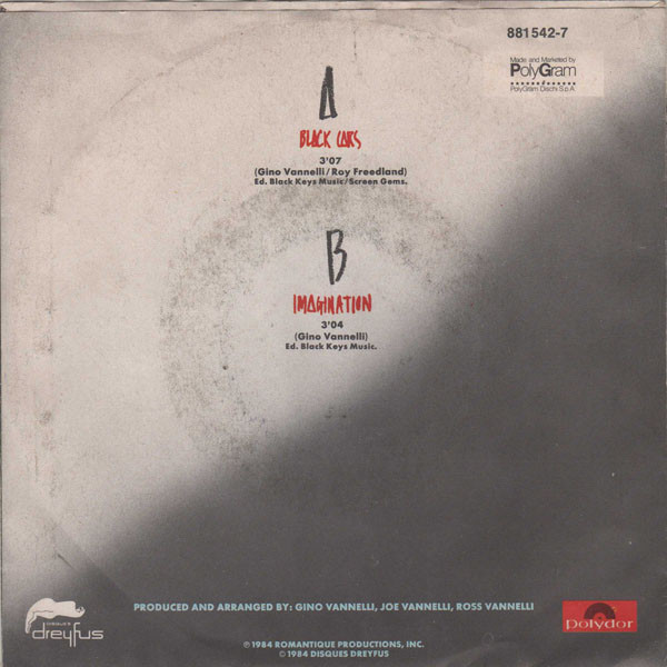 Gino Vannelli - Black Cars | Disques Dreyfus (881 542-7) - 2 Gino Vannelli - Black Cars | Disques Dreyfus (881 542-7) - 2