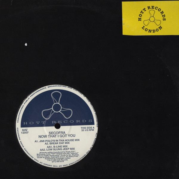 Secofra - Now That I Got You | Hott Records (SHV 12007)