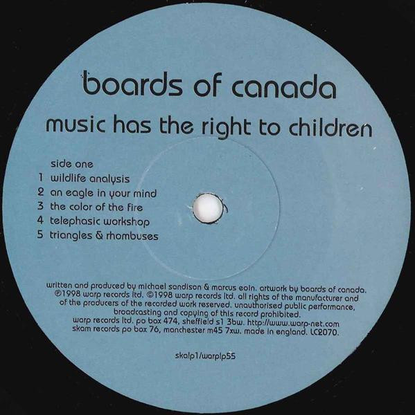 Boards Of Canada - Music Has The Right To Children | Warp Records (warplp55) - 4 Boards Of Canada - Music Has The Right To Children | Warp Records (warplp55) - 4