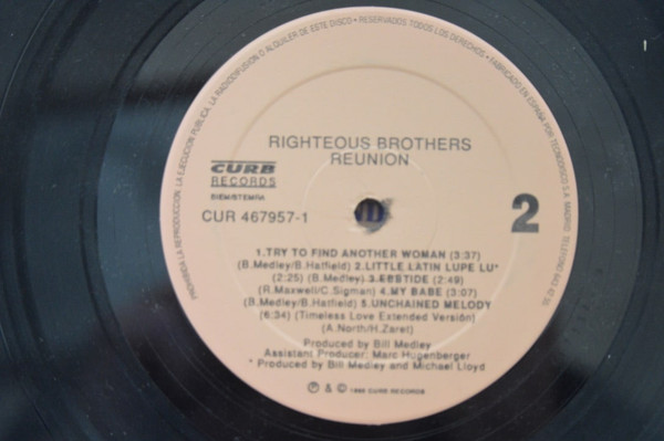 The Righteous Brothers - Reunion | Curb Records (CUR 467957 1) - 4